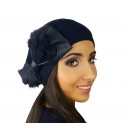 Béret "Emmanuelle marine"